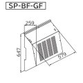 ルームエアコン 日立　SP-BF-GF　部材 吹出口フード
