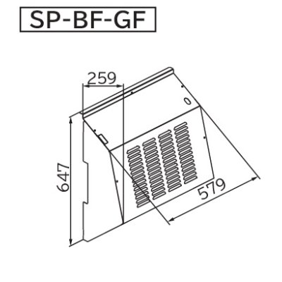 画像1: ルームエアコン 日立　SP-BF-GF　部材 吹出口フード