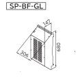 ルームエアコン 日立　SP-BF-GL　部材 左吸込口フード