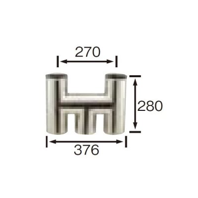 画像1: 長府/サンポット 石油暖房機 関連部材　SS-35E-1　煙突トップ[♪■]