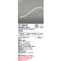 オーデリック TF0351B 間接照明 テープライト 長3510 調光(調光器別売) 電源装置・信号線別売 LED一体型 昼白色 防雨型 受注生産 [§]