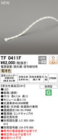 オーデリック TF0411F 間接照明 テープライト 長4110 調光(調光器別売) 電源装置・信号線別売 LED一体型 電球色 防雨型 受注生産 [§]