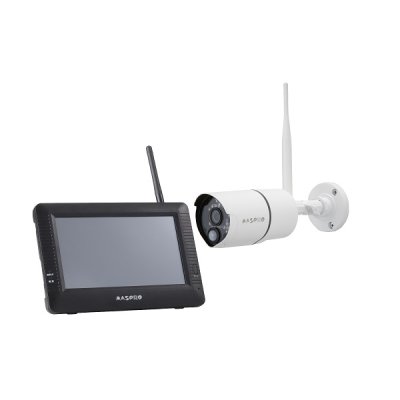画像1: マスプロ電工 WC3A7M ワイヤレスカメラセット モニター＆カメラセット(3MP) モニターサイズ7インチ バレット型カメラ ￡
