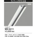 コイズミ照明 WE0211 部品 ライティングダクト 1mタイプ ホワイト