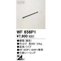 オーデリック WF656P1 シーリングファン 部材 延長パイプ 長600 ブラック