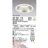 オーデリック　XD301116　ダウンライト 埋込穴φ200 電源装置・調光器・信号線別売 LED一体型 電球色 高天井用 防雨型 オフホワイト
