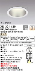 オーデリック　XD301120　ダウンライト 埋込穴φ150 電源装置・調光器・信号線別売 LED一体型 電球色 高天井用 防雨型 オフホワイト