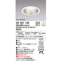 オーデリック　XD301120　ダウンライト 埋込穴φ150 電源装置・調光器・信号線別売 LED一体型 電球色 高天井用 防雨型 オフホワイト