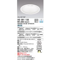 オーデリック　XD301133　ダウンライト 埋込穴φ250 電源装置・調光器・信号線別売 LED一体型 昼白色 高天井用 防雨型 オフホワイト