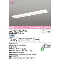 オーデリック　XD504002R4C(LED光源ユニット別梱)　ベースライト □1235×220 非調光 LEDユニット交換型 白色 埋込型