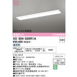 オーデリック　XD504020R1A(LED光源ユニット別梱)　ベースライト □1235×220 非調光 LEDユニット交換型 昼光色 埋込型