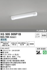 オーデリック　XG505005P1B(LED光源ユニット別梱)　ベースライト LEDユニット型 非調光 昼白色 防雨・防湿型 トラフ型