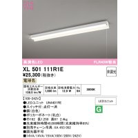 オーデリック　XL501111R1E(LED光源ユニット別梱)　ベースライト 非調光 LEDユニット交換型 電球色 直付型 プルスイッチ付