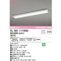 オーデリック　XL501111R3D(LED光源ユニット別梱)　ベースライト 非調光 LEDユニット交換型 温白色 直付型 プルスイッチ付