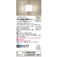 パナソニック　XLGB81901CE1　ブラケット 壁直付型 LED(温白色) 入隅コーナー用 拡散 ツマミネジ方式 乳白