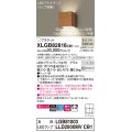 パナソニック　XLGB82816CB1(ランプ別梱)　ブラケット 壁直付型 LED (温白色) 美ルック 上下面カバー付 (非密閉) 拡散 調光 (ライコン別売) チェリー調