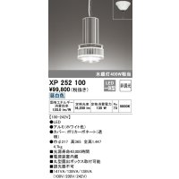 オーデリック　XP252100　ペンダントライト 非調光 LED一体型 昼白色 フレンジタイプ 電源装置内蔵 ホワイト
