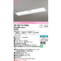 オーデリック　XR507011R3A(LED光源ユニット別梱)　ベースライト □1257×300 非調光 リモコン別売 LEDユニット交換型 昼光色 埋込型