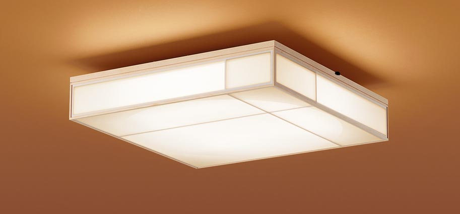 パナソニック LGC65800 和風シーリングライト 天井直付型 LED(昼光色〜電球色) リモコン調光・調色 カチットF 〜14畳 白木枠