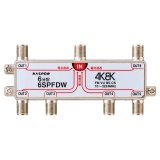 画像: マスプロ電工　6SPFDW　6分配器 全端子電流通過型 双方向・VU・BS・CS 3224MHz 4K8K対応
