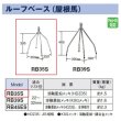 画像2: マスプロ電工　RB35S　ルーフベース(屋根馬) [￡] (2)