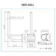 画像2: サン電子　NBS-600J　ベランダ取付金具 ベランダ・壁面共用 アンテナ建柱資材 [￡] (2)