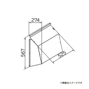 画像: 日立　SP-BF-CF-SS　エアコン 部材 吹出口フード ステンレス製 ※受注生産品 [(^^)§]