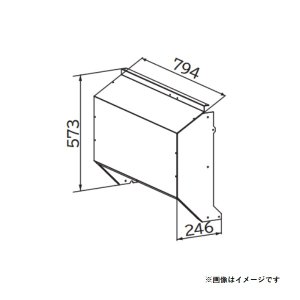 画像: 日立　SP-BF-DB-SS　エアコン 部材 背面吸込フード ステンレス製 ※受注生産品 [(^^)§]