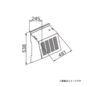 画像: 日立　SP-BF-HF-SS　エアコン 部材 吹出口フード ステンレス製 ※受注生産品 [(^^)§]