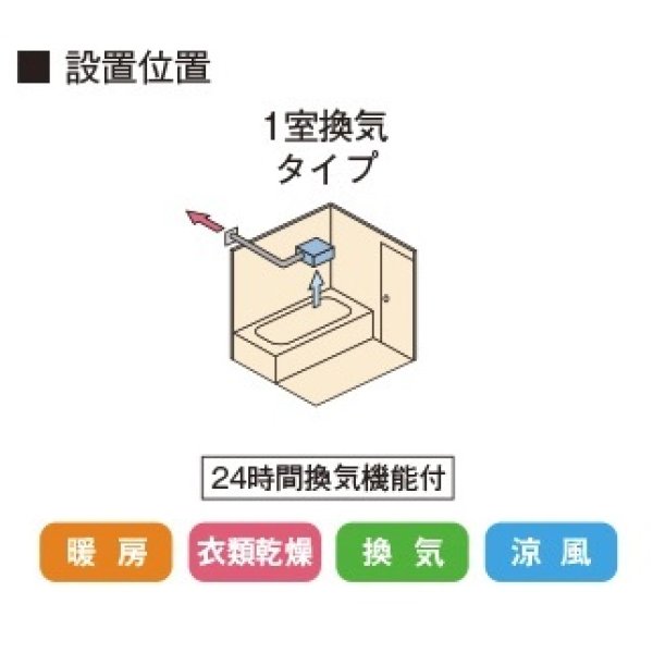 TOTO 浴室換気暖房乾燥機 TYB3111GAS 三乾王 ビルトインタイプ(天井 ...