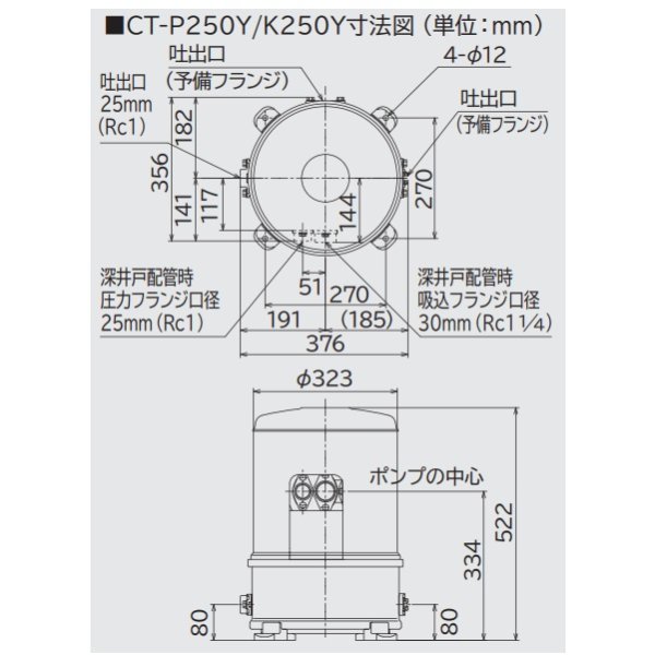 日立 CM-P400Y ミニタンク式 浅深両用 自動 ポンプ - 2