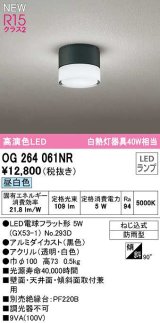 画像: オーデリック　OG264061NR(ランプ別梱)　エクステリア ポーチライト LEDランプ 昼白色 防雨型 黒色