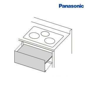 画像: パナソニック　AD-KZ0472-HA　うす型フラットタイプ用 前パネルセット コンロ高さ220mm用 ダークグレー IHクッキングヒーター用 関連部材 [■]