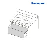 画像: パナソニック　AD-KZ0475-HA　うす型フラットタイプ用 前パネルセット コンロ高さ250mm用 ダークグレー IHクッキングヒーター用 関連部材 [■]