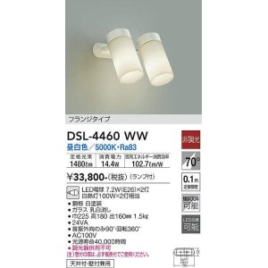 画像: 大光電機(DAIKO) DSL-4460WW スポットライト 非調光 昼白色 LED ランプ付 フランジタイプ 白