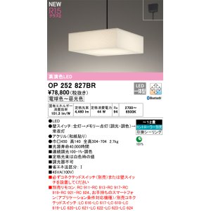 画像: オーデリック OP252827BR 和風照明 ペンダントライト 12畳 調光調色 Bluetooth リモコン別売 LED一体型 高演色LED 引掛シーリング