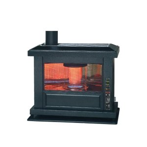 画像: トヨトミ HR-K65N 煙突式ストーブ ブラック(B) コンクリート27畳(寒冷地)23畳(温暖地) 木造17畳まで ♪