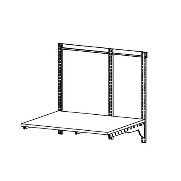 画像1: 藤山 KST-7560AS Fitrack×乾太くん専用台 乾太くん専用可動棚セット フィットラック W750×H700 (1)