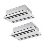 画像: 日本キヤリア/旧東芝 GSSB08013MUB 業務用エアコン 天井カセット形 1方向吹出し スーパーパワーエコゴールド 同時ツイン P80 3馬力 三相200V ワイヤード 受注生産品 ♭♪∀§