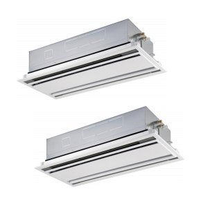 画像: 日本キヤリア/旧東芝 GSSB11214MUB 業務用エアコン 天井カセット形 1方向吹出し スーパーパワーエコゴールド 同時ツイン P112 4馬力 三相200V ワイヤード 受注生産品 ♭♪∀§