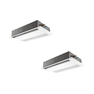 画像: 三菱 PMZX-HRMP80F4 業務用エアコン 1方向天井カセット ズバ暖スリム Hシリーズ 同時ツイン P80形 3馬力 三相 200V ワイヤード ♭♪