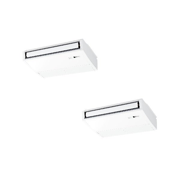 画像1: 三菱 PCZX-HRMP112KL4 業務用エアコン 天吊 ズバ暖スリム Hシリーズ 同時ツイン P112形 4馬力 三相 200V ワイヤレス ♭♪ (1)