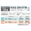 画像2: [在庫あり・基本工事費込] 日本キヤリア/東芝 RAS-2814TM(W) エアコン 10畳用 ルームエアコン TMシリーズ 単相100 10畳程度 ホワイト 2024モデル ☆2 (2)