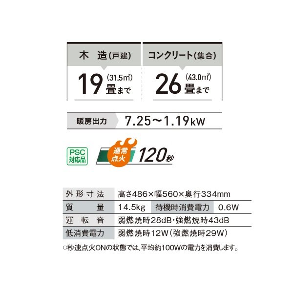 画像2: コロナ FH-VX7324BY(W) 石油ファンヒーター VXシリーズ 木造19畳用 ホワイト♭ (2)