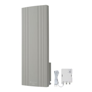 画像: サン電子 WG20B-G 地デジ用 ブースタ内蔵UHF平面アンテナ 水平専用 グレージュ [￡]