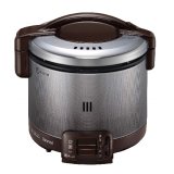 画像: リンナイ [RR-030FS(A)(DB) プロパン] ガス炊飯器 こがまる FSシリーズ 0.54L(0.5〜3合) 炊飯専用 ダークブラウン ガス用ゴム管別売