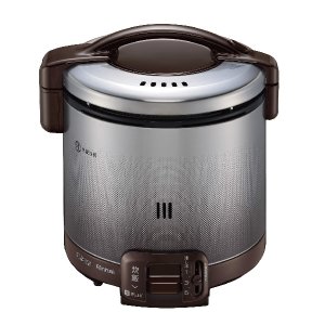 画像: リンナイ [RR-050FS(A)(DB) プロパン] ガス炊飯器 こがまる FSシリーズ 0.9L(1〜5合) 炊飯専用 ダークブラウン ガス用ゴム管別売