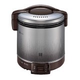 画像: リンナイ [RR-100FS(A)(DB) プロパン] ガス炊飯器 こがまる FSシリーズ 1.8L(2〜10合) 炊飯専用 ダークブラウン ガス用ゴム管別売