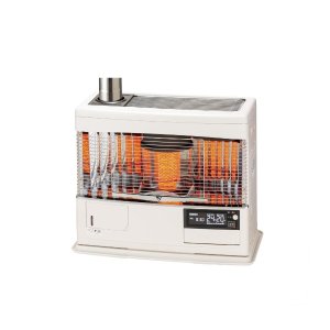 画像: 長府/サンポット UFH-7732UKC D 石油ストーブ 床暖房内蔵 煙突式 カベック ホワイト (UFH-7732UKC C 後継品)♪