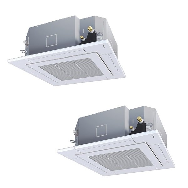 画像1: 日本キヤリア/旧東芝 GUXB16013PXU 業務用エアコン 天井カセット形 4方向 大清快 プラズマ空清 ウルトラパワーエコ 同時ツイン P160 6馬力 200V ワイヤレス ♪ (1)